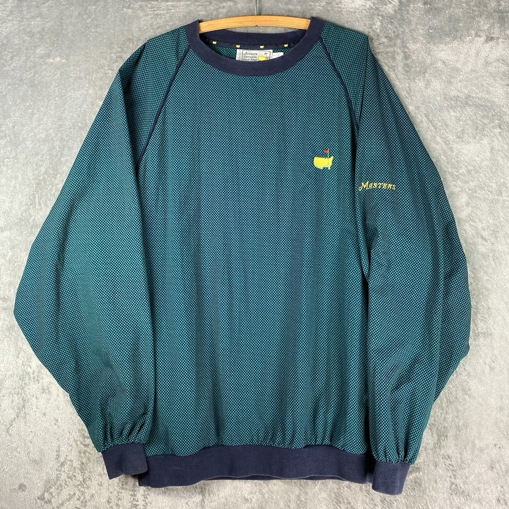 Vintage Masters Slazenger Windbreaker Mens XL Teal Pullover Augusta National 90s